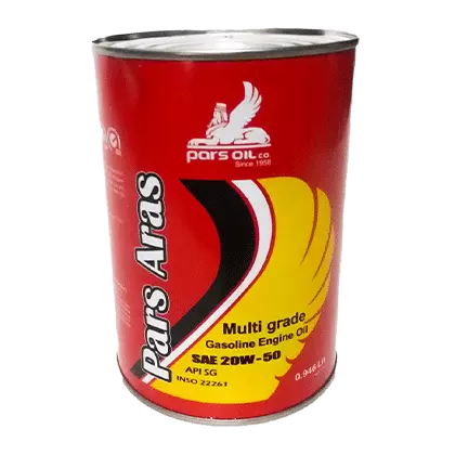 روغن موتور پارس ارس 20W50 با حجم یک لیتر فلزی