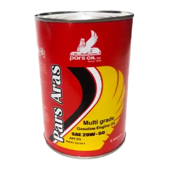 روغن موتور پارس ارس 20W50 با حجم یک لیتر فلزی