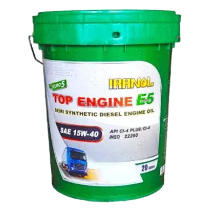 روغن موتور ایرانول تاپ انجین یورو 5 15W40 نیمه سنتتیک با حجم 20 لیتر