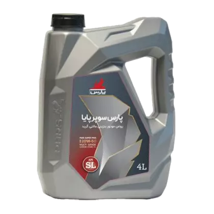 روغن موتور پارس سوپر پایا 20W50 با حجم 4 لیتر پلاستیکی
