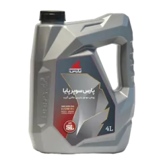 روغن موتور پارس سوپر پایا 20W50 با حجم 4 لیتر پلاستیکی