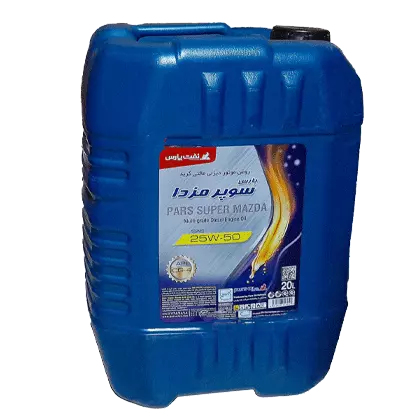 روغن موتور پارس سوپرمزدا 25w50 با حجم 20 لیتر