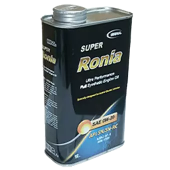 روغن موتور ايرانول سوپر رونيا 0W20 با حجم یک لیتر فلزی