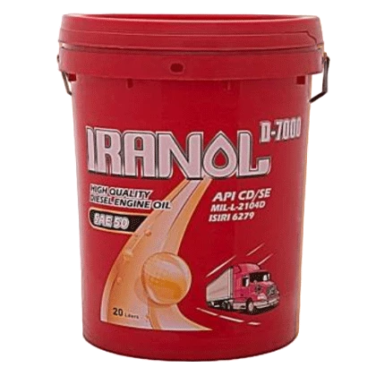 روغن موتور ایرانولD-7000 SAE 50 با حجم 20 لیتر