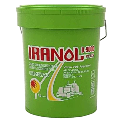 روغن موتور دیزلی ایرانول D-9000 پلاس 15W40 با حجم 20 لیتر
