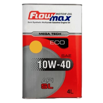 روغن موتور پارس فلومکس مگاتک اکو 10W40 SL با حجم 4 لیتر فلزی