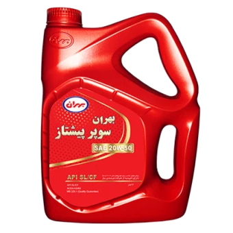 روغن موتور بهران سوپر پیشتاز 20W50 با حجم 4 لیتر پلاستیکی