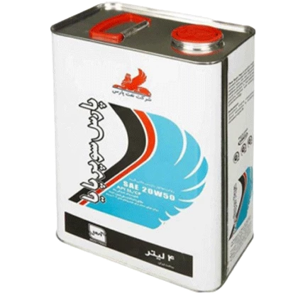 روغن موتور پارس سوپرپایا پریمیوم 20W50 با حجم 4 لیتر فلزی