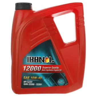 روغن موتور ایرانول 12000 10W40 با حجم 3.5 لیتر