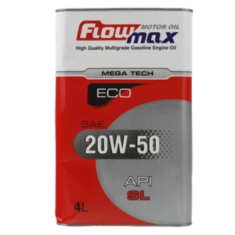 روغن موتور پارس فلومکس مگاتک اکو SL 20W50 با حجم 4 لیتر فلزی