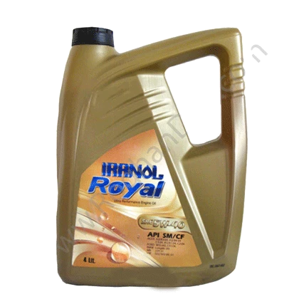 روغن موتور ایرانول رویال 5W40 با حجم 4 لیتر ( نیمه سنتتیک ) پلاستیکی