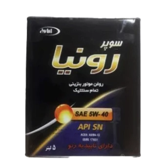 روغن موتور ایرانول سوپر رونیا 5W40 با حجم 5 لیتر فلزی