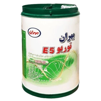 روغن موتور بهران توربو 10W40 E5 با حجم 20 لیتر پلاستیکی