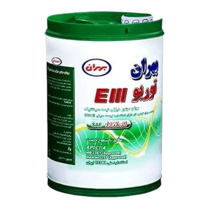 روغن موتور بهران توربو 10W40 EIII با حجم 20 لیتر