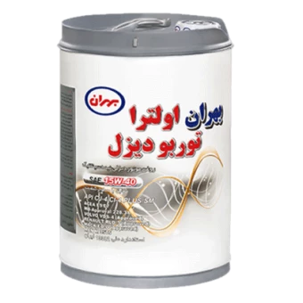 روغن موتور بهران اولترا توربو ديزل 15W40 با حجم 20 لیتر پلاستيكی