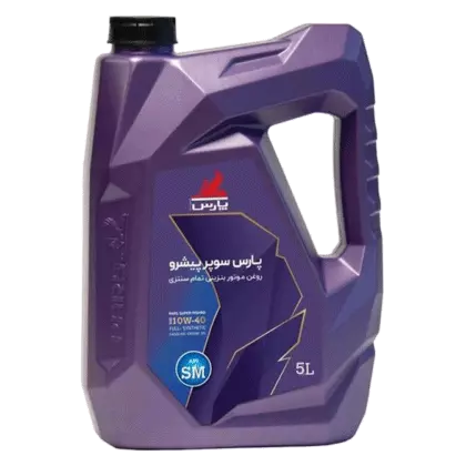 روغن موتور پارس سوپر پیشرو 10w40 با حجم 5 لیتر RENEW پلاستیکی