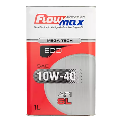 روغن موتور پارس فلومکس مگاتک اکو SL 10W40 با حجم یک لیتر فلزی