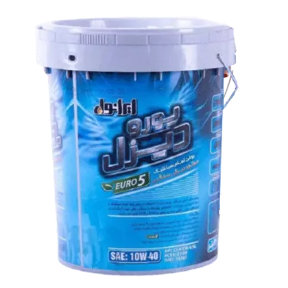 روغن موتور ایرانول تاپ انجین یورو 5 10W40 تمام سنتتیک با حجم 20 لیتر