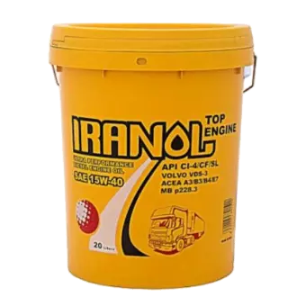 روغن موتور ایرانول تاپ انجین 15W40 با حجم 20 لیتر
