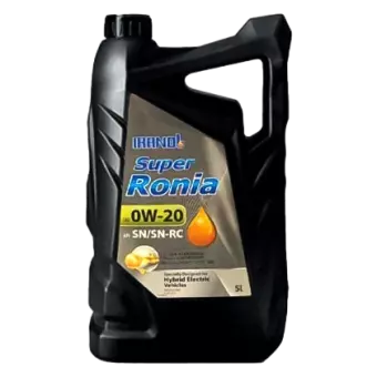 روغن موتور ايرانول سوپر رونيا 0W20 با حجم 5 لیتر پلاستیکی