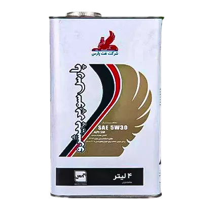 روغن موتور پارس سوپر پیشرو 5W30 با حجم 4 لیتر فلزی