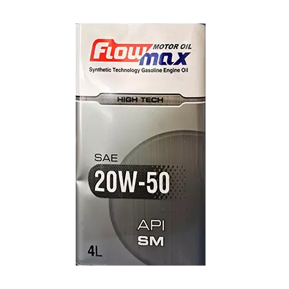 روغن موتور پارس فلومکس هایتک SM 20W50 با حجم 4 لیتر فلزی