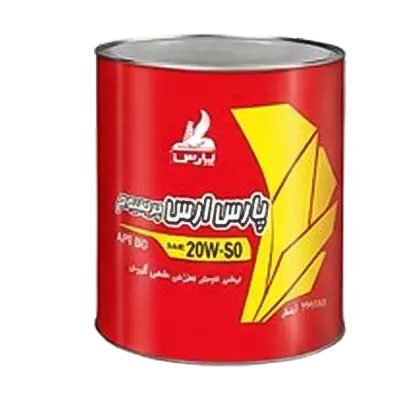 روغن موتور پارس ارس پریمیوم 20w50 SG با حجم 3.7 لیتر فلزی