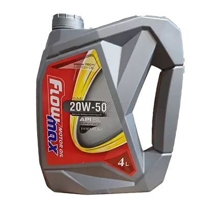 روغن موتور پارس فلومکس مگاتک پریمیوم SL 20W50 با حجم 4 لیتر پلاستیکی