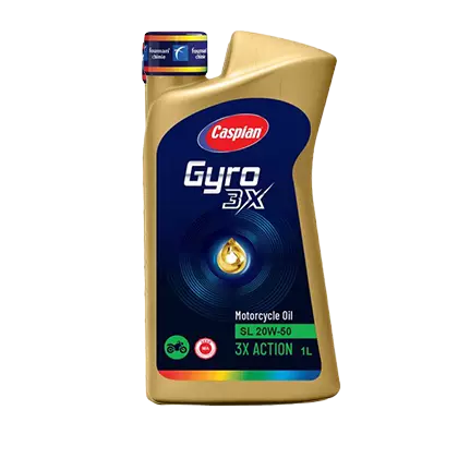 روغن موتور سیکلت جیرو کاسپین SL 20W50 MA با حجم یک لیتر