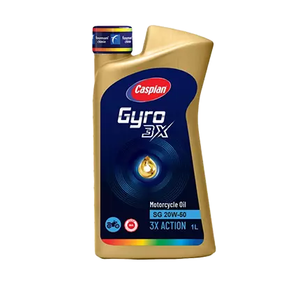 روغن موتور سیکلت جیرو کاسپین SG 20W50 MA با حجم یک لیتر