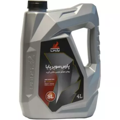 روغن موتور پارس سوپرپایا پریمیوم 20W50 با حجم 4 لیتر پلاستیکی