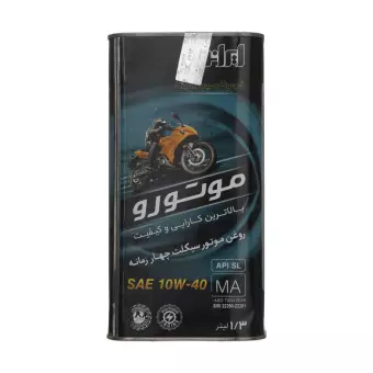 یک لیتری ایرانول موتورو 10w40 پلاستیکی